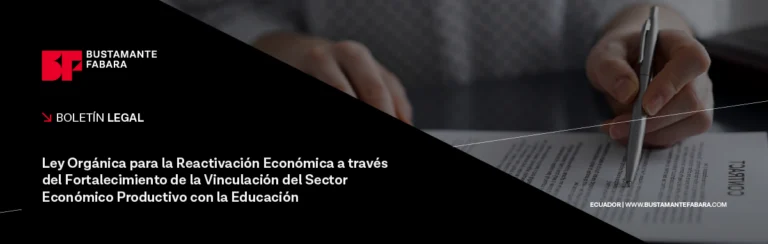 Ley Orgánica para la Reactivación Económica a través del Fortalecimiento de la Vinculación del Sector Económico Productivo con la Educación